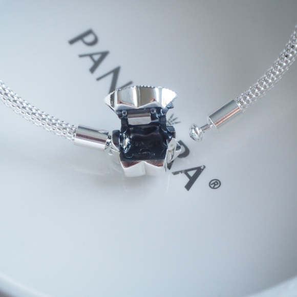 Pandora Bright Snowflake Mesh Bracelet 598616C01 - Picture 4 of 4